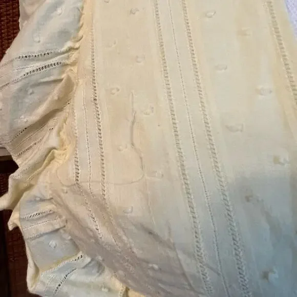 Lulu’s Dreaming of You Yellow Dress Ruffled Size Medium Flutter Sleeves - Picture 5 of 9